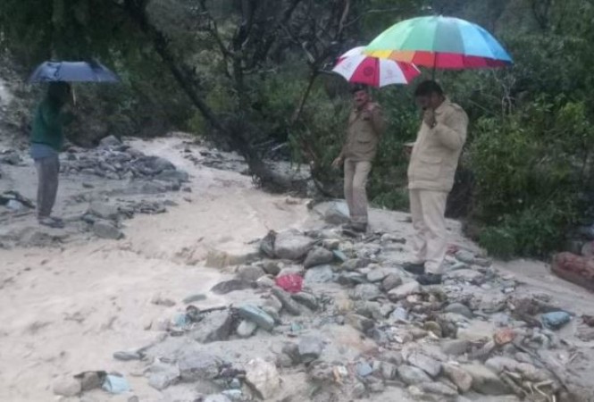 Heavy rains in various parts of Pithoragarh