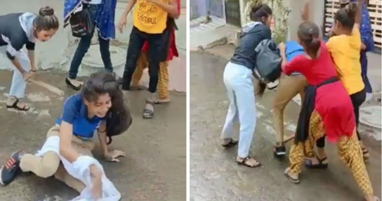 VIDEO: Pinki gang terrorises Indore, Girl beaten up