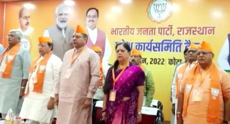 Is Vasundhara Raje angry with BJP? Came out of the party meeting without saying a word