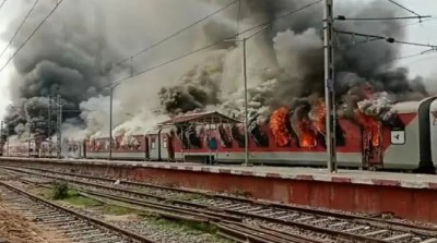 Agneepath: The miscreants burnt 9 trains, the cost of one train is about 50 crores.