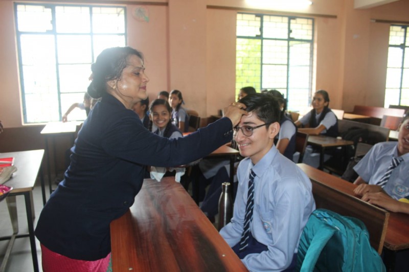 The first day of school is memorable for children.