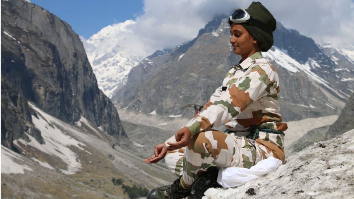 ITBP performs yoga exercises between thousands of feet of height and minus-degree temperatures