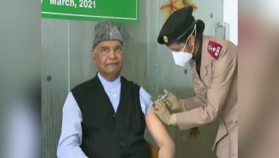 President Ramnath Kovind receives first jab of coronavirus vaccine