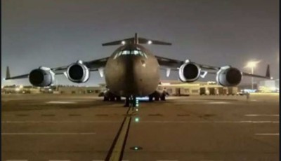 Video: Air Force associated with 'Operation Ganga', C-17 Globemaster returned with 200 Indian students
