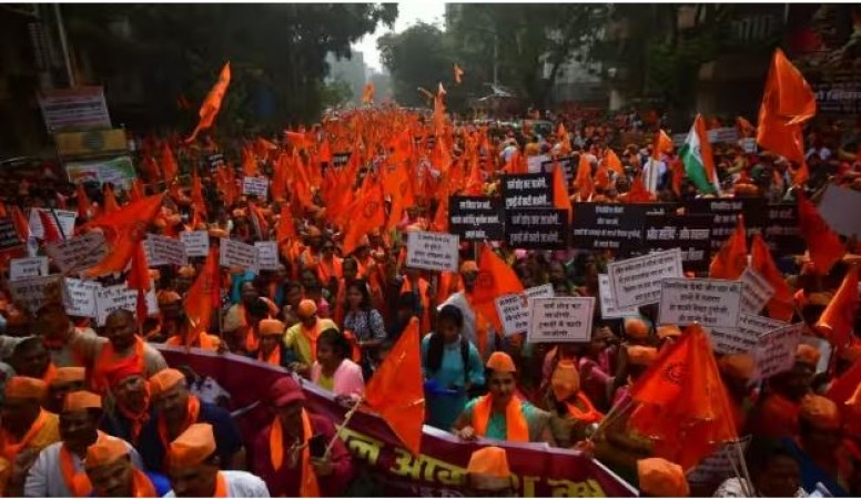 'हिन्दू कहाँ शरण लेंगे ?'  लव जिहाद, लैंड जिहाद और धर्मान्तरण के खिलाफ मुंबई में बड़ी रैली