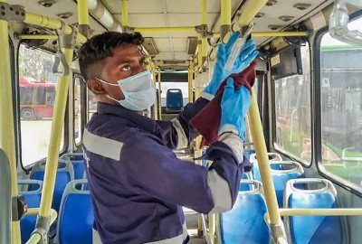 Only sanitized buses will enter Delhi