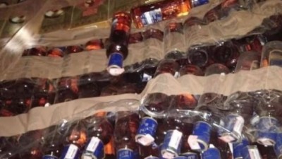 The person was carrying liquor worth lakhs for Holi, leaving the car after seeing the police and absconding