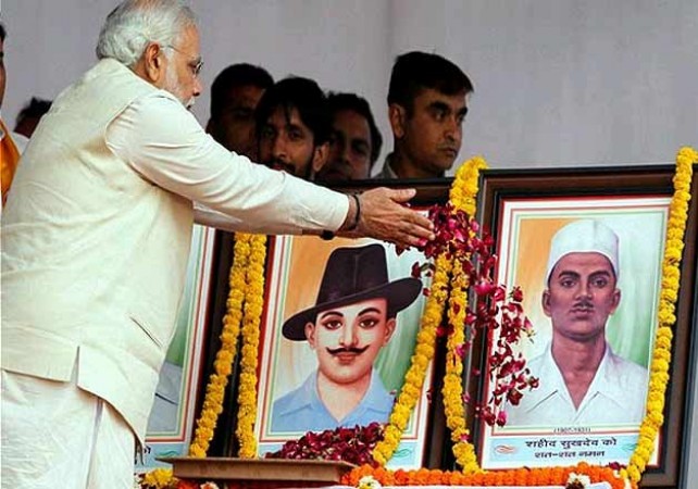 PM Modi and Shah pay tribute to Bhagat Singh, Rajguru and Sukhdev today on Shaheed Divas