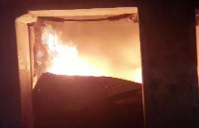 Hyderabad: Fire breaks out in junk godown, workers burnt alive