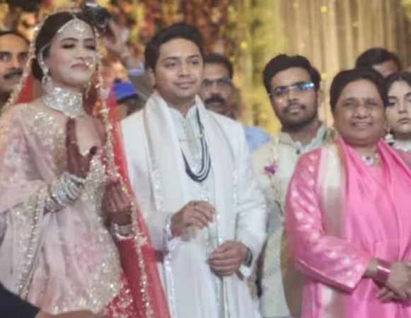 BSP supremo Mayawati's nephew Akash Anand's wedding, pictures surfaced