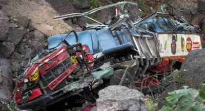 Major accident in Himachal Pradesh, passenger bus falls into ditch