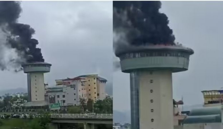 Fire breaks out at a revolving restaurant in Panchkula