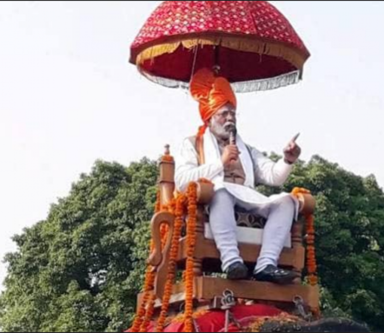 PM Modi rides elephant to crush Corona