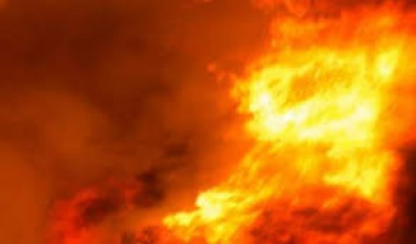 खौफनाक मंज़र: गोदाम में आग लगने से लोगों में मचा कोहराम