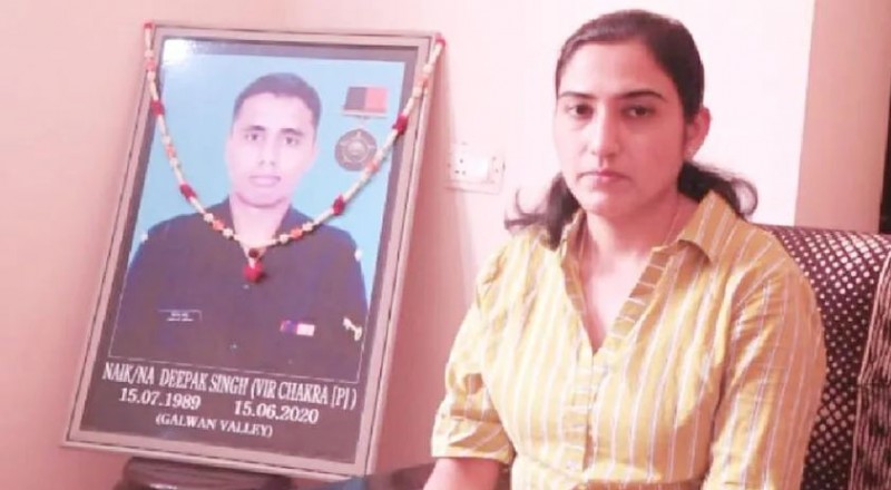 Lance Naik Deepak Singh was martyred while fighting the Chinese army in Galwan Valley, now wife became a lieutenant in the army