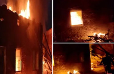 Violence on the rise in MP! After Khargone, Sendhwa, now stone pelting-arson in Rajgarh, houses set on fire.