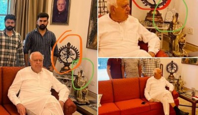 Srinagar Mayor Junaid furious after seeing Nataraj statue in Farooq Abdullah's house, told former CM 'murtad' and non-Islamic