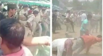 बिहार: JDU अध्यक्ष की पार्टी में मटन खाने पहुंचे महागठबंधन कार्यकर्ताओं पर पुलिस का लाठीचार्ज, भागते नज़र आए कार्यकर्ता