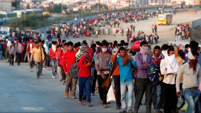 Migrants walking their way home with no hope of transport in Telangana