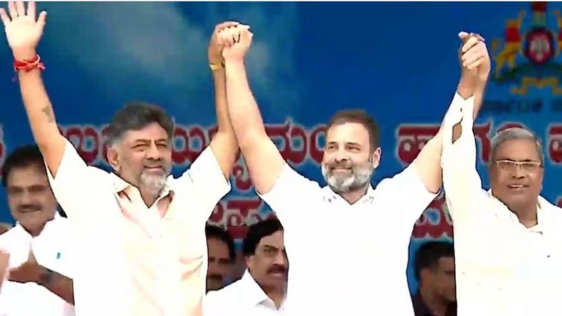 '5 promises made to the people will be fulfilled in 2 hours..', Rahul Gandhi's big announcement in Karnataka