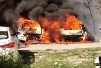 Terrible fire in vehicles parked in empty plot of Dehradun