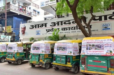 AAP auto ambulance seized in Lucknow, FIR registered against two drivers