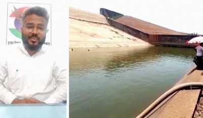 Lakhs of liters of water shed from dam for mobile, food inspector suspended