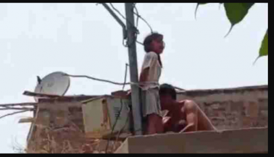Kanpur: Father tied daughter with solar pole in scorching sun, cried for two hours