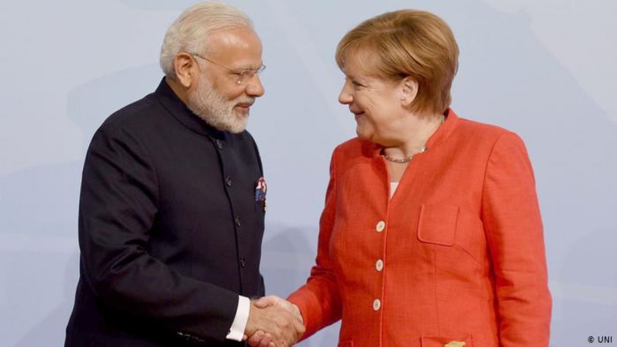 German Chancellor Angela Merkel arrives in Delhi, will meet PM Modi today