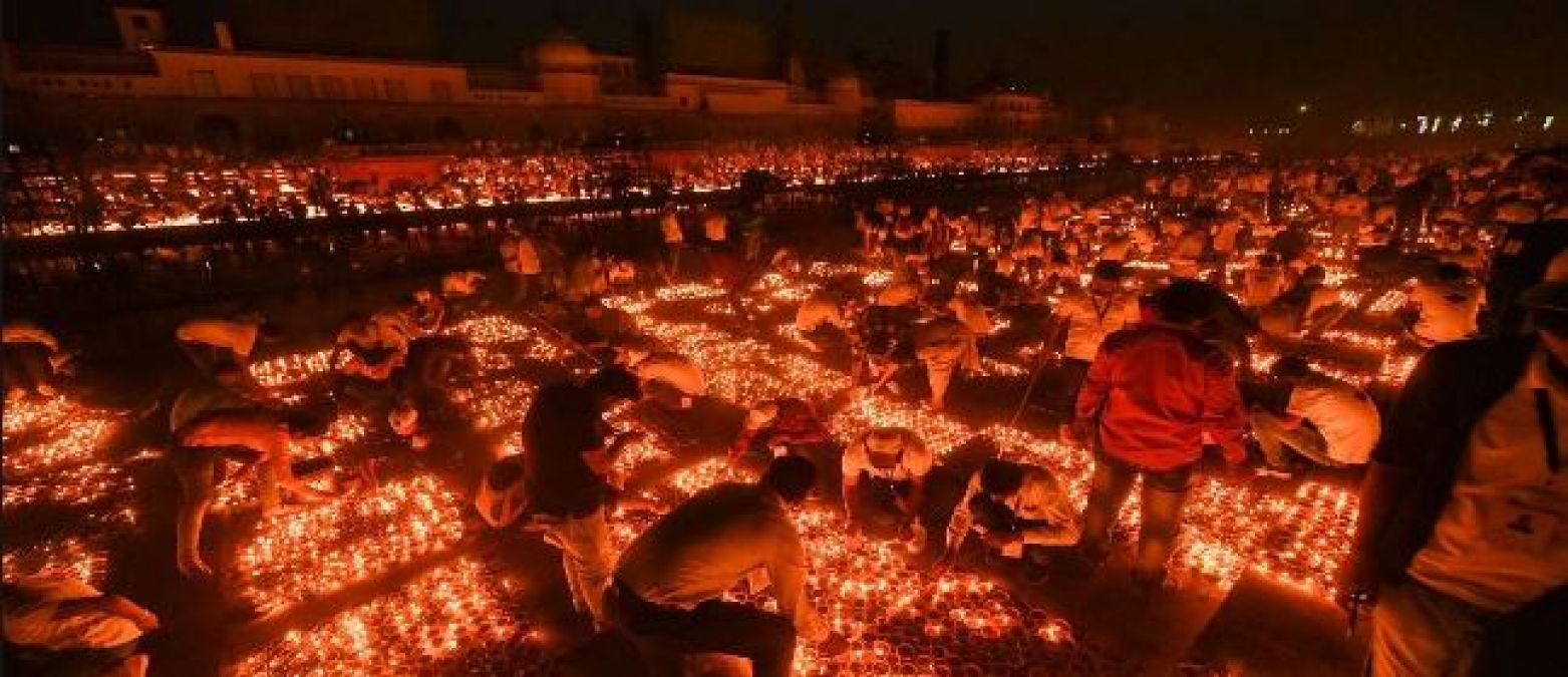 Ayodhya lit up with 12 lakh earthen lamps, sets world record