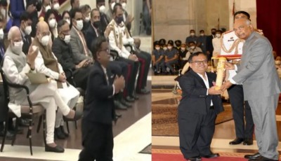 Height of Honour: Short height Venkatesh received Padma Shri award, wins President's heart