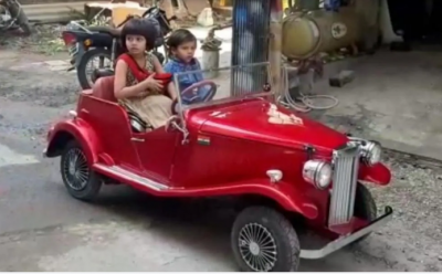 Father was against Chinese products, made toy car for daughter