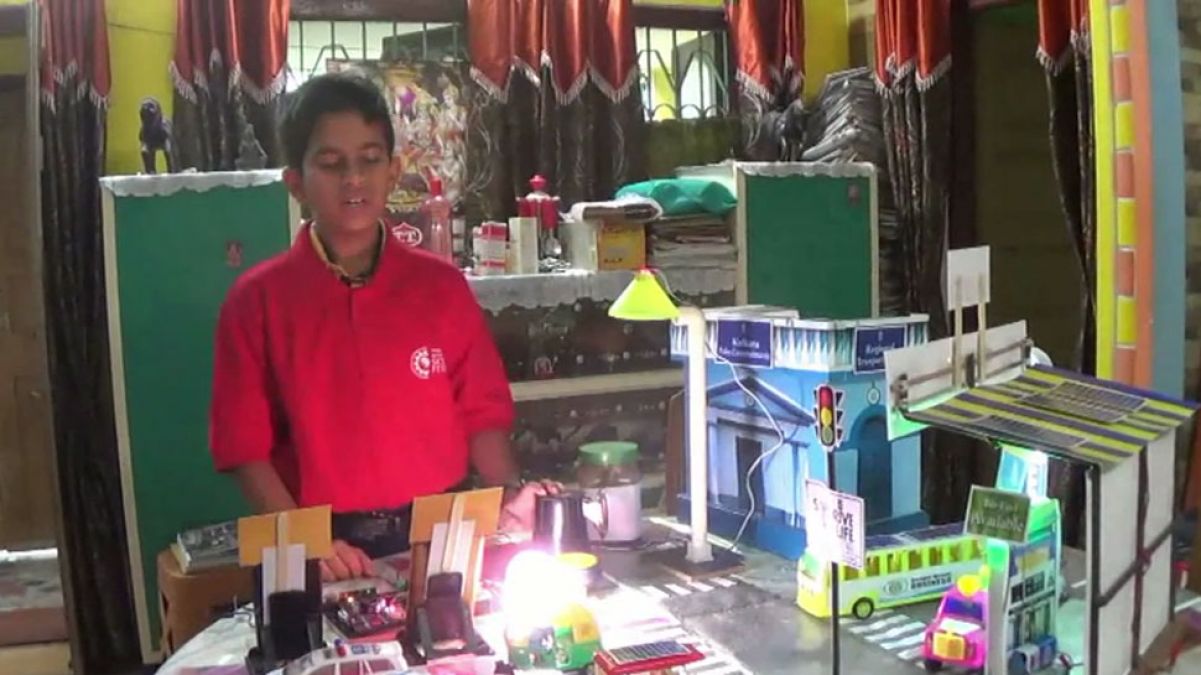 Big invention of a 7th-grade student, made a great device to stop the pollution of vehicles