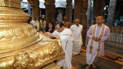 CJI Gogoi retiring today, visited Lord Venkateswara with wife