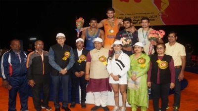 Wrestling Mahadangal finale at Guru Jambheshwar University