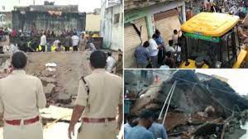 Devastation due to rain and floods in Andhra Pradesh, 4 killed in 3-storey building collapse
