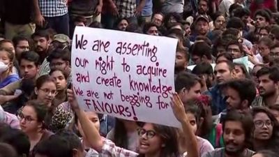 JNU Protest: Students will hold two big meetings today to discuss fee hike