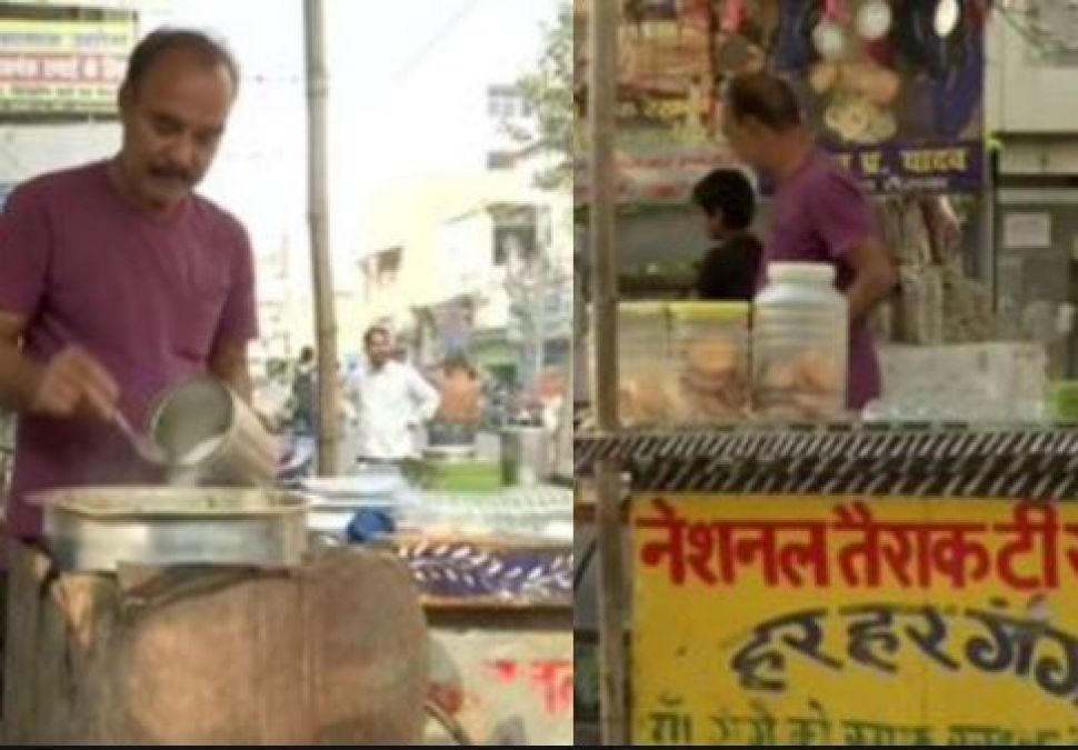 Once a national swimmer, this man is now forced to sell tea