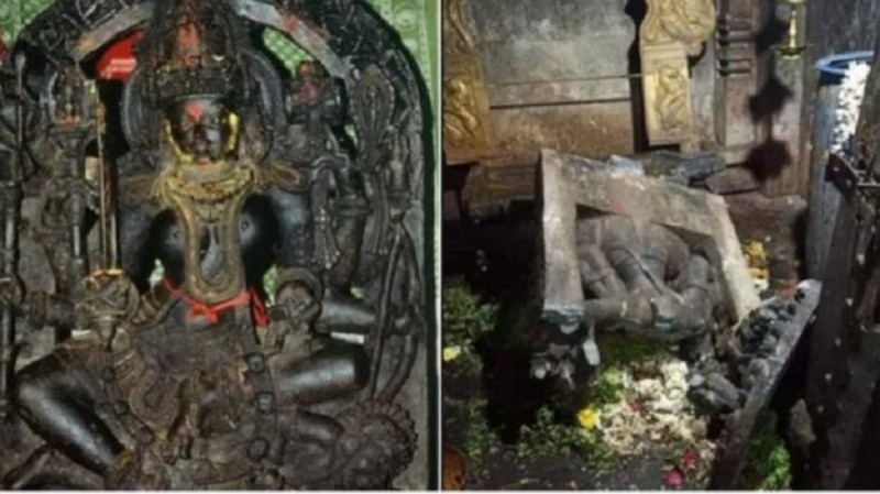 कर्नाटक में तोड़ी गई 'महाकाली' की 1000 साल प्राचीन प्रतिमा