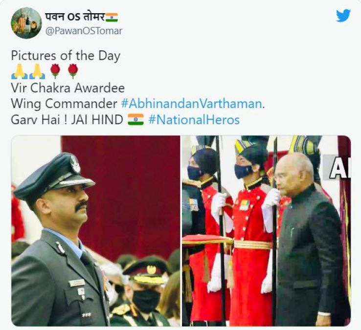 Pic Of The Day: Group Captain Abhinandan Varthaman conferred Vir Chakra by President Ram Nath Kovind