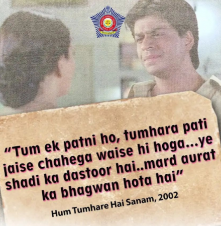 Mumbai Police's new explanation by posting Bollywood dialogues