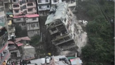 शिमला में भरभराकर गिरी 7 मंजिला ईमारत, Video में देखें भयावह मंजर
