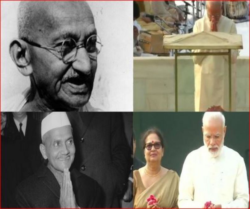 PM मोदी, सोनिया गांधी ने राजघाट पर महात्मा गांधी को अर्पित की श्रद्धांजलि