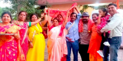 नवरात्रि उत्सव के निमित हुआ चुनरी यात्रा का आयोजन