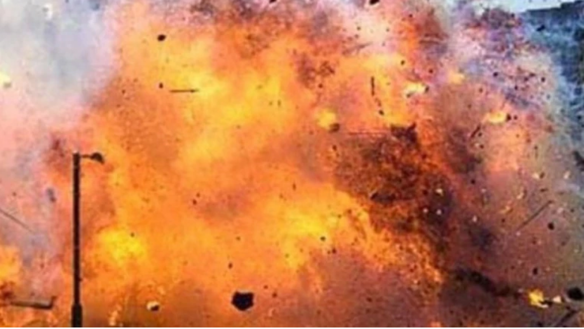 Explosion caused by a bomb blast, man died while making the bomb