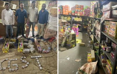 दिवाली से पहले 10 करोड़ के पटाखे जब्त, CGST की टीम ने सील किए 12 गोदाम