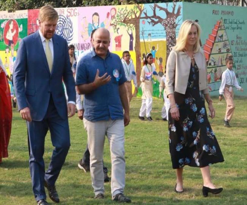 Royal couple from Netherlands reached Delhi's government school