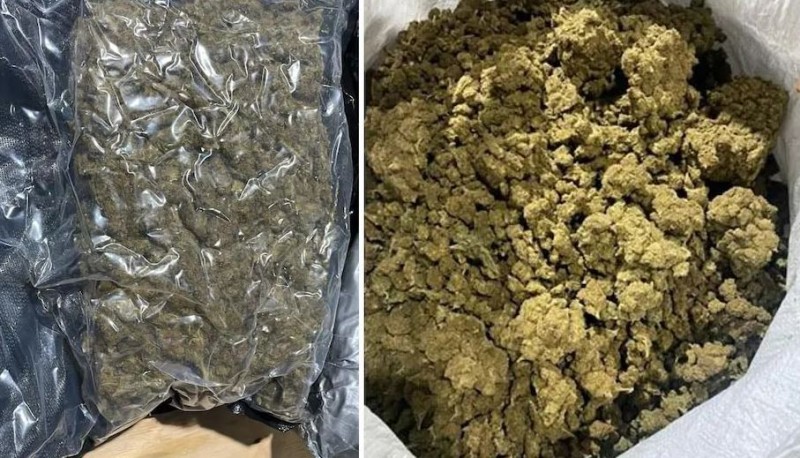 Ganja worth crores of rupees came in courier, 2 people arrested