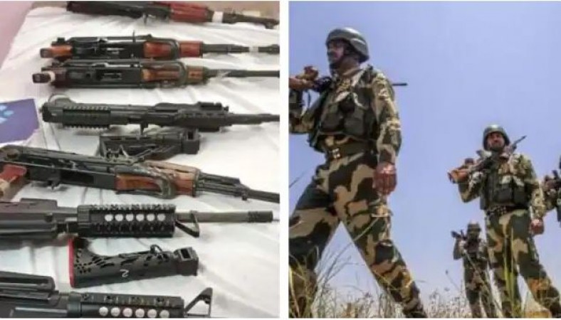 पंजाब में आतंकियों की 'नापाक' साजिश नाकाम, हथियारों का बड़ा जखीरा बरामद
