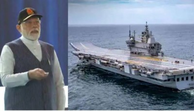 'समुद्र में चुनौतियां अनंत, उन्हें भारत का मुंहतोड़ जवाब है विक्रांत..' , नौसेना को स्वदेशी युद्धपोत सौंप गरजे PM